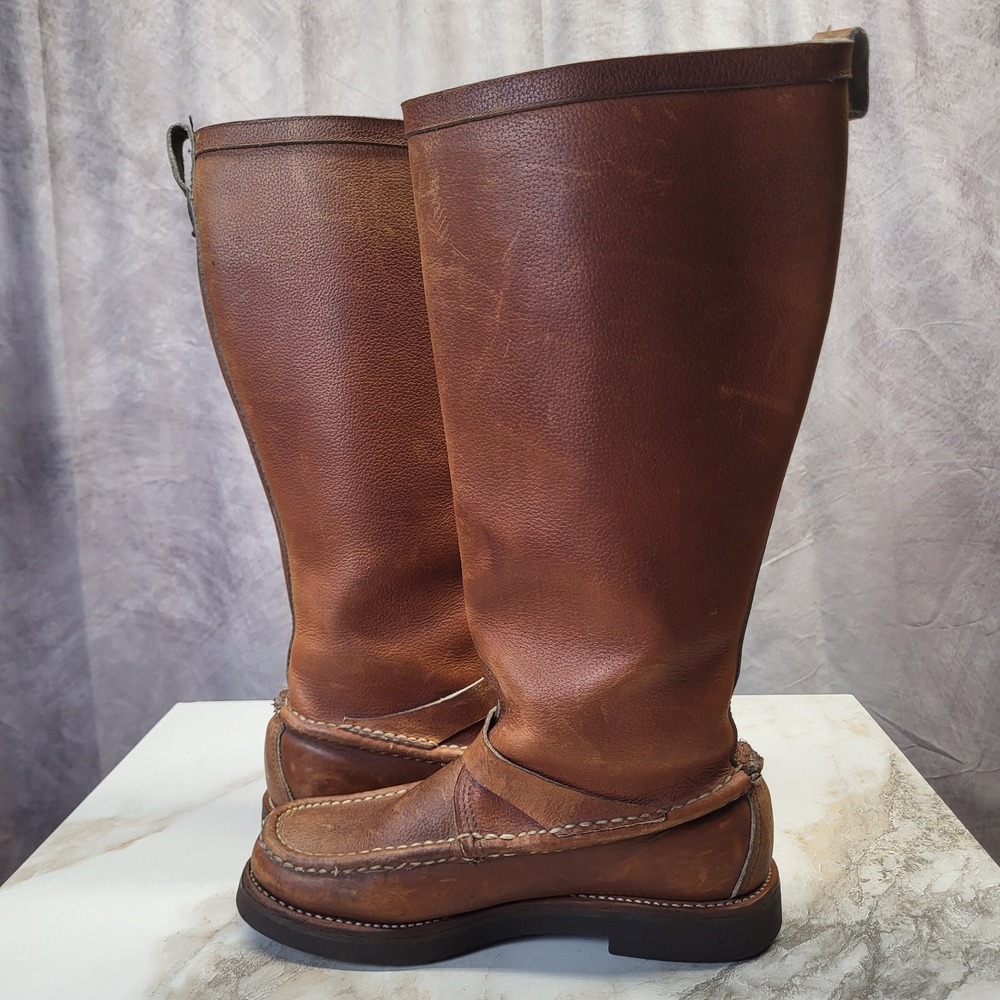 Russell Moccasin Size 8.5 D Snake Engineer Boots Bike… - Gem